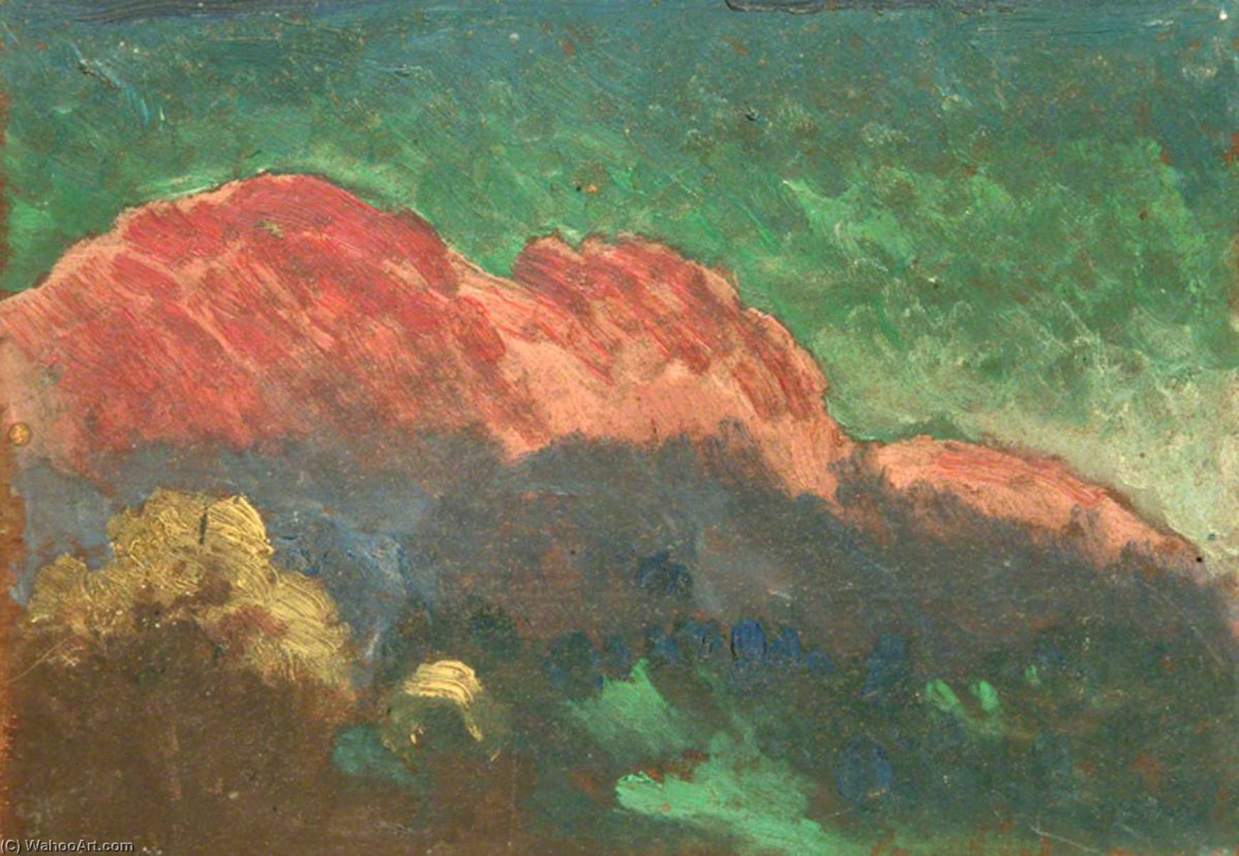 Sidney-Herbert-Sime-Trees-and-Red-Tinged-Hills.jpg