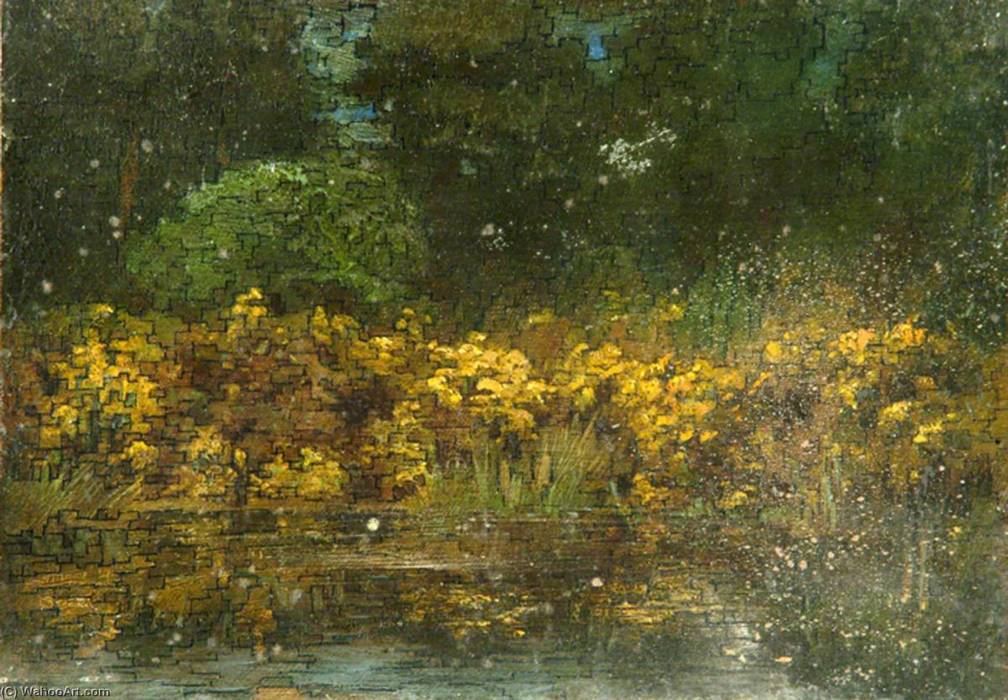 Sidney-Herbert-Sime-Yellow-Busаhes-by-a-Pond.jpg