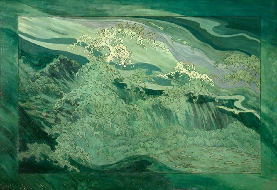 Sidney Sime, Painting of Waves.jpg