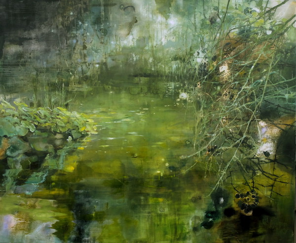 Sink down the green,   2018, H__ 140  x  B 170 cm, oil on canvas, best.jpg