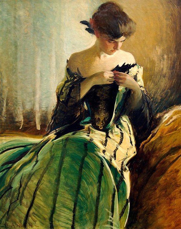 Study in Black and Green, by John White Alexander.jpg