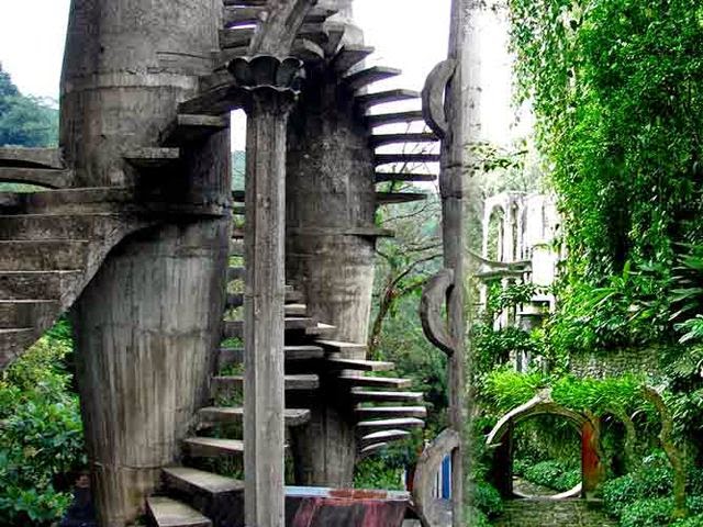 surrealist garden las pozas stairs trippy bohemian.jpg