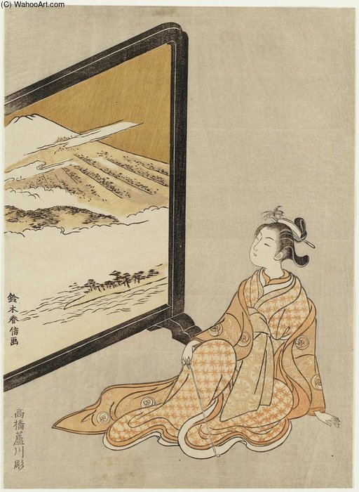 Suzuki_Harunobu-Courtesan_Looking_At_A_Screen_Painting_Of_Mount_Fuji.JPG