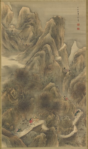 Syoku_sendo_zu（Shu_plank_road_view）.jpg