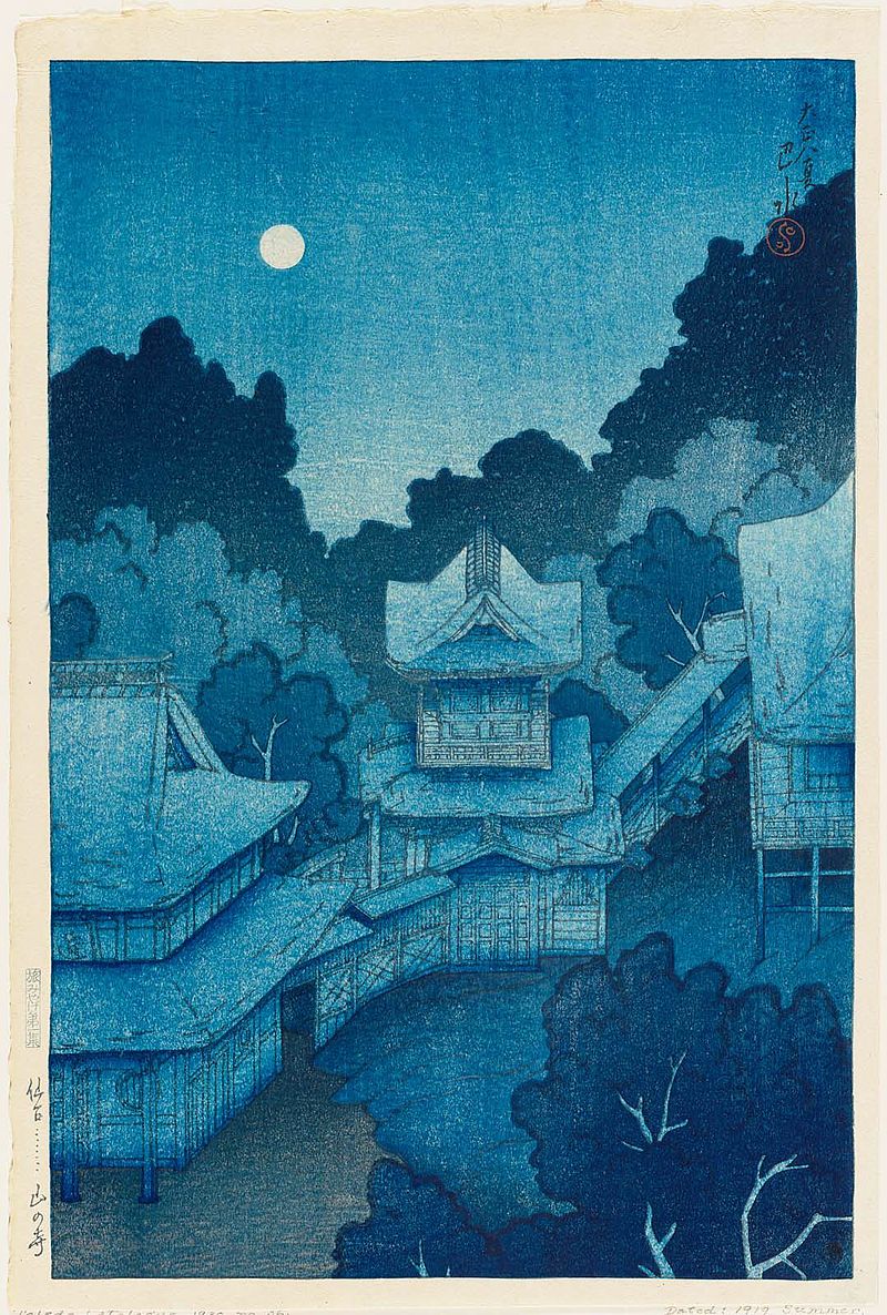 Tabi_miyage_dai_isshū,_Sendai_yama_no_tera_by_Kawase_Hasui.jpg