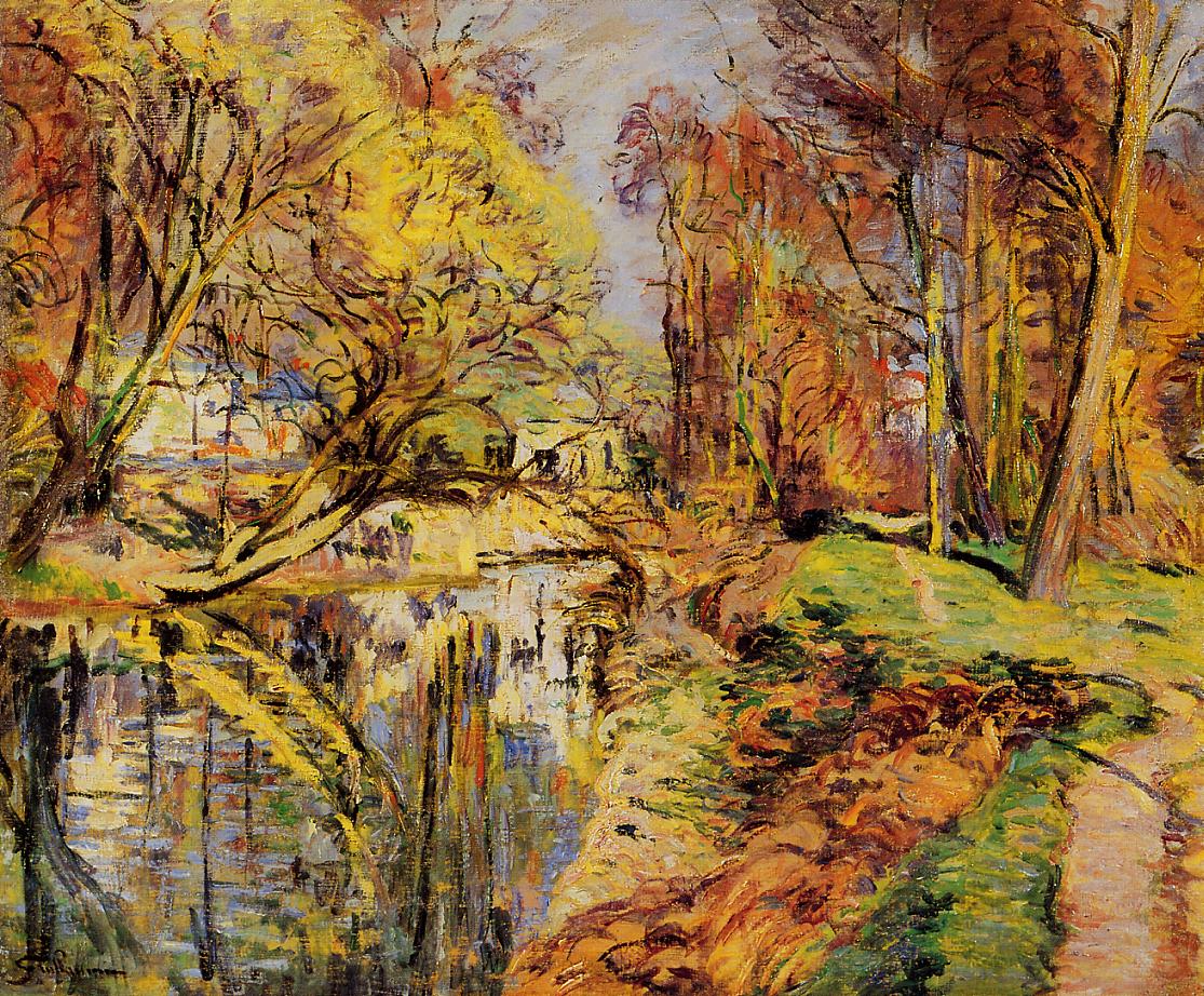 The Banks of the Orge at Epiney, Ile de France, 1889.jpeg