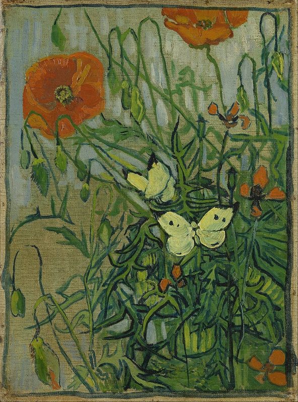 Vincent van Gogh - Butterflies and poppies - (MeisterDruпcke-11463).jpg