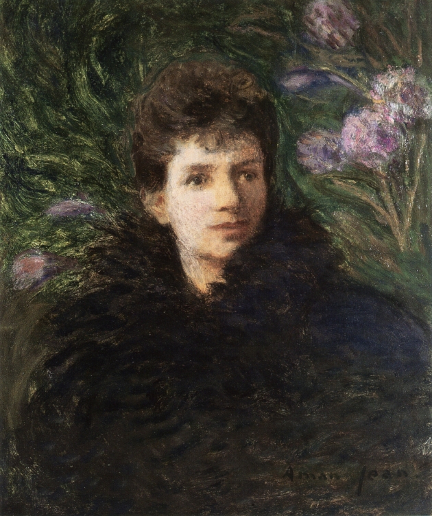 Young Woman with Violet Flowers, c. 1910.jpeg