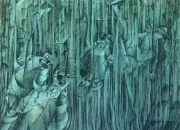 Статья 27 (2.2) Умберто Боччони. Триптих «Состояния души», картина III «Те, кто остаются», 1911.jpg